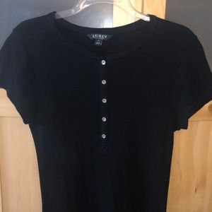 Lauren A-line Ribbed Capped Sleeve Dress